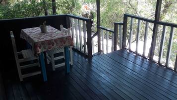 Economy Quadruple Room, Balcony, Garden View | View from room