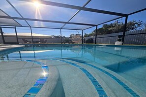 A heated pool