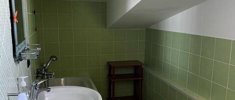 Ducha, secador de pelo, bidet, toallas