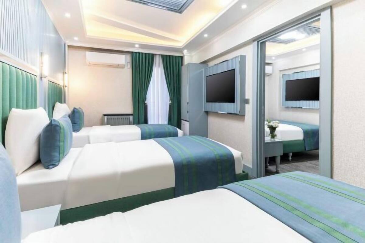 In-room safe, laptop workspace, blackout curtains, free WiFi