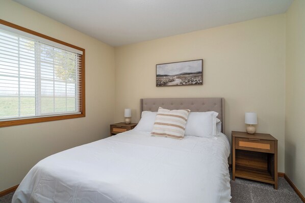 4 bedrooms, iron/ironing board, travel cot, WiFi