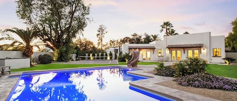 A heated pool