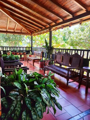 Terrace/patio - Hotel San  Miguel Barichara  Campestre (Barichara)