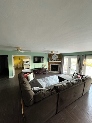 Smart TV, table football, ping pong