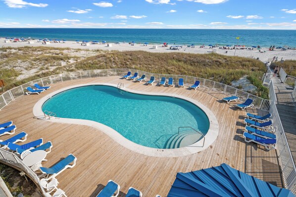 A heated pool - Sugar Beach 228 Beachside Two Bedroom (Orange Beach)