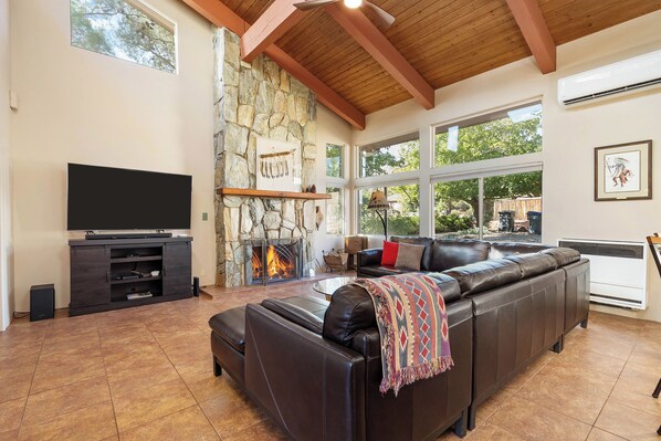 Smart TV, table football, books