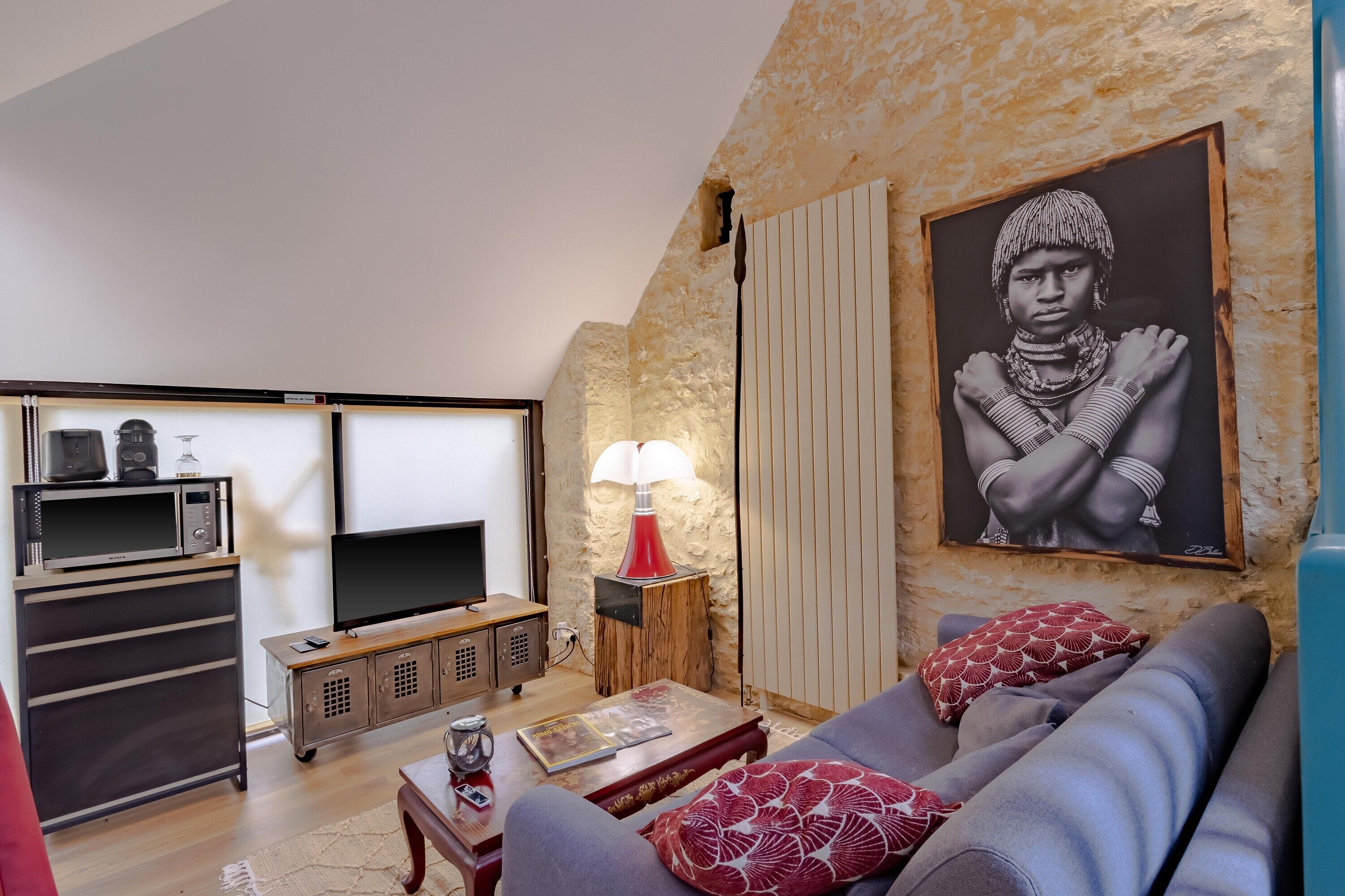 TV, mesa de pingue-pongue