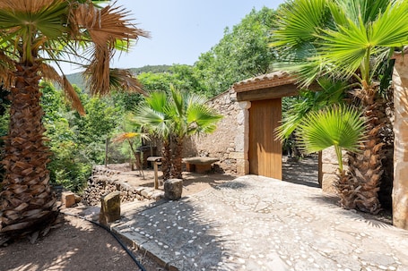 Property grounds. Country House 'Serra De Prades' with Mountain View, Shared Pool and Wi-Fi
