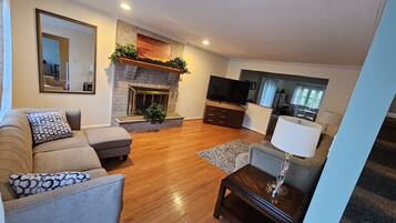 TV connectée, cheminée