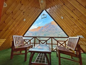 Premium Duplex | Balcony - The Blissful A Frame Abode (Sainj)