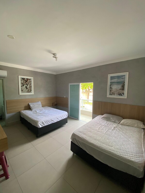 Studio | Premium bedding, free WiFi, bed sheets - Marmeu Enseada (Guarujá)
