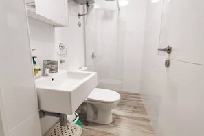 淋浴设施、吹风机、毛巾、肥皂