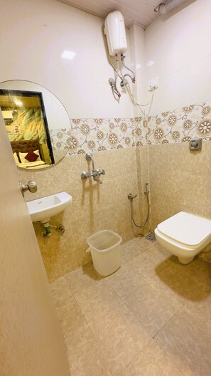 Dusche im Bad