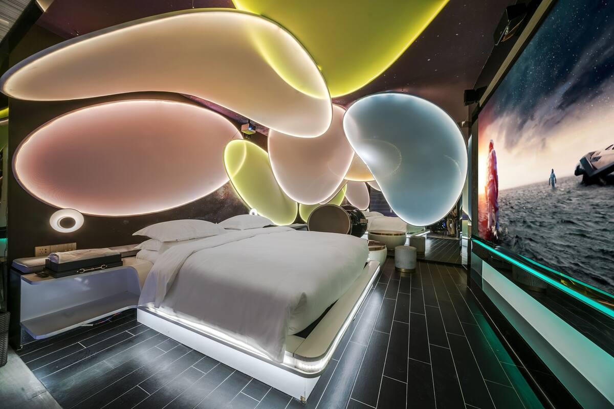 Grand tweepersoonskamer | Luxe beddengoed, donsdekens, Select Comfort-bedden, een gratis minibar