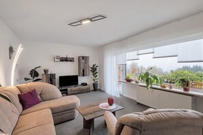 TV - Apartment 'Naturoase Fichtelberg' with Private Terrace, Private Garden and Wi-Fi (Fichtelberg)