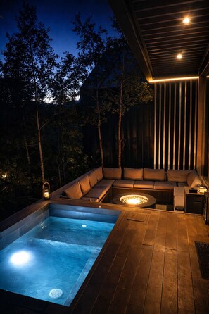 Chalet, pemandangan gunung | Kolam renang