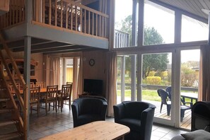 TV connectée, cheminée