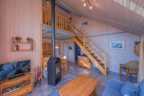 TV connectée, cheminée