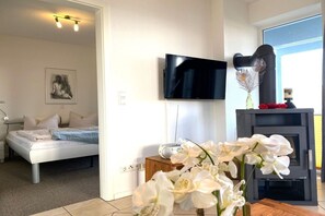 2 室のベッドルーム、旅行用ベビーベッド、WiFi (無料)