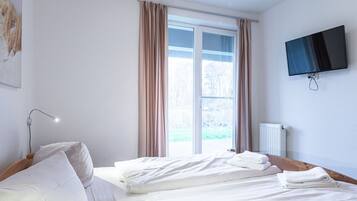 2 Schlafzimmer, Reisekinderbett, kostenloses WLAN