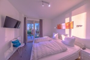 2 Schlafzimmer, Reisekinderbett, kostenloses WLAN