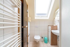 Shower, jetted tub