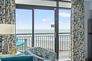 Smart TV, books - Oceanfront Sunrise Condo with Heated Pools Hot Tub (North Myrtle Beach)