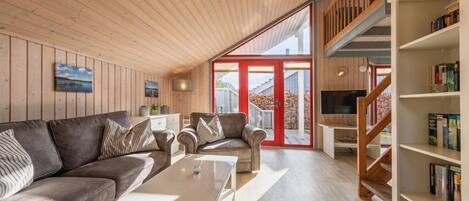 Smart-tv och eldstad