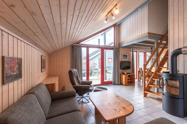 Smart-tv en een open haard