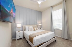 8 habitaciones, tabla de planchar con plancha y cuna de viaje