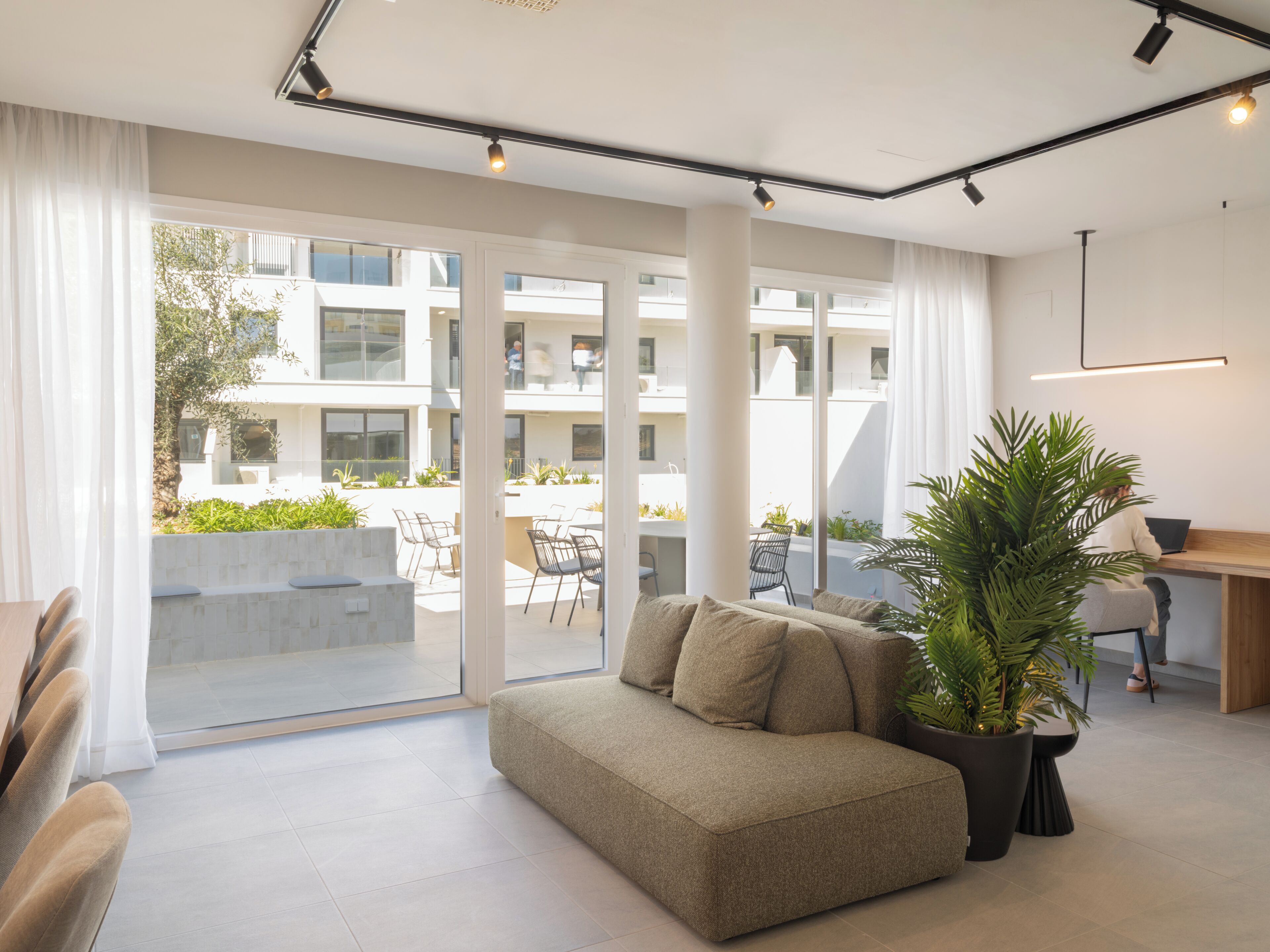 Sala de estar en el lobby