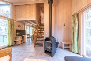 TV connectée, cheminée