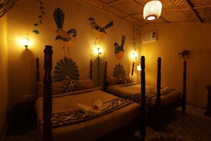 Luxury Room | Premium bedding, memory foam beds, soundproofing, bed sheets - Gulmohar eco village resort (Naraini)