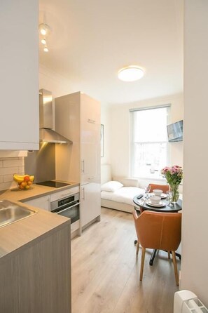 Apartment, 1 Bedroom, Non Smoking, Kitchen | Living area | Flat-screen TV - St Stephen's Green District-1 (Dublin)