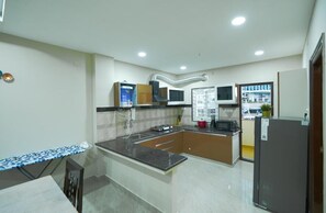 Appartement Deluxe, 2 chambres | Cuisine privée | Bouilloire électrique