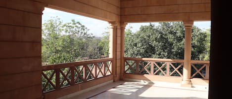 Uitzicht vanaf balkon