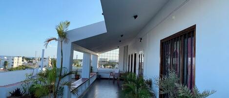 Voorkant van accommodatie