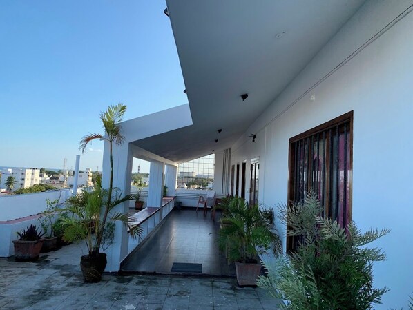 Voorkant van accommodatie