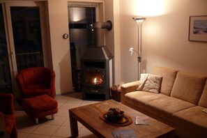 TV connectée, cheminée