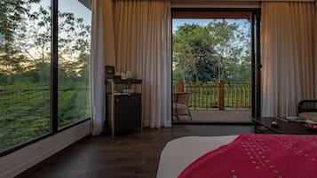 Chalet Luxe, vue jardin | 1 chambre, literie de qualité supérieure