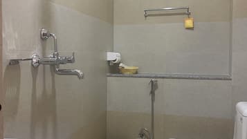 Deluxe Double or Twin Room | Bathroom | Shower, slippers, towels, soap