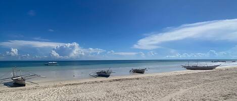 Beach nearby, white sand