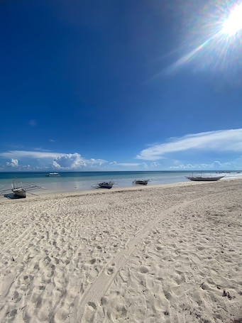 Beach nearby, white sand
