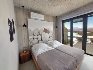 Superior Villa, Sea View | 2 bedrooms, in-room safe, laptop workspace, free WiFi - Marnos Superior Villas (Faistos)