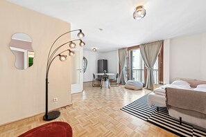 Comfort Apartment, City View | Living area | Flat-screen TV