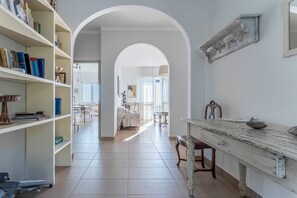 Apartment, Balcony, Sea View | Living area | 32-inch flat-screen TV with satellite channels