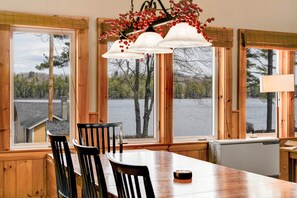 Dining - Lake Front Cabin on Desirable Highland Lake (Bridgton)