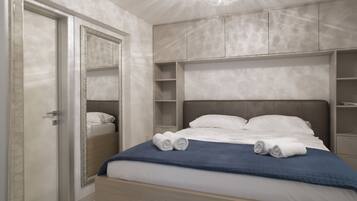 Apartment, 1 Schlafzimmer, Meerblick, Erdgeschoss | 1 Schlafzimmer, schallisolierte Zimmer, kostenloses WLAN