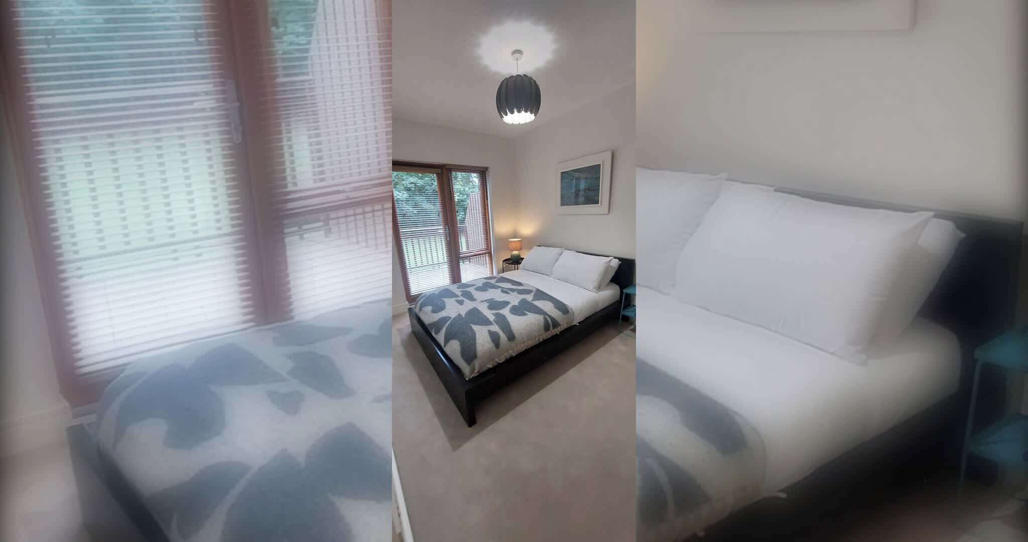 2 habitaciones, tabla de planchar con plancha, internet y ropa de cama 
