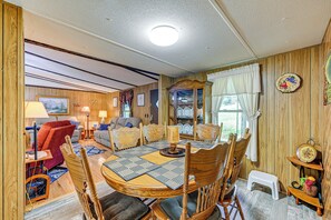 House (3 Bedrooms) | Interior - Creek Access & Spacious Yard: Quiet Sylva Home! (Sylva)